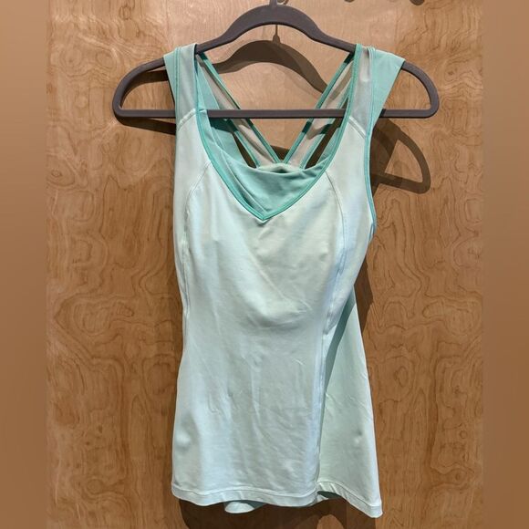 Lululemon Super Sport Tank - Size 4 - Built-in Sports Bra - EUC - Style #W1L88S - Picture 3 of 7